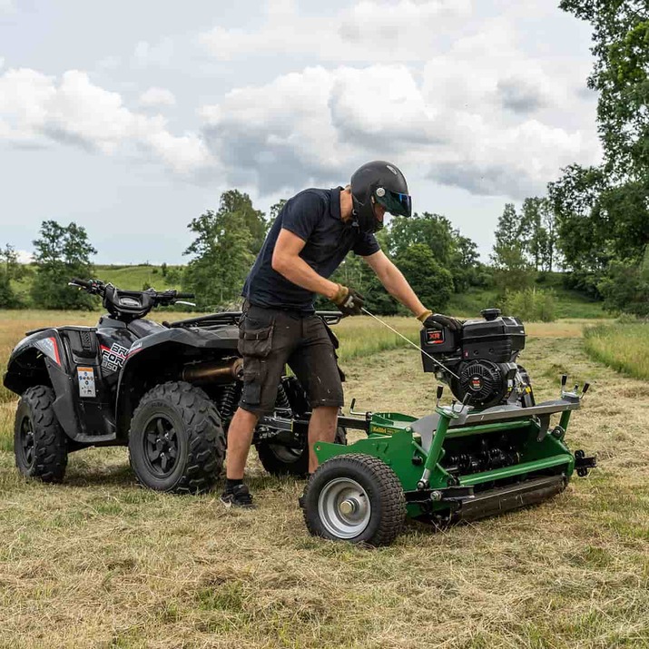 ATV flail mower with flap, 1.2 m, Briggs and Stratton 13.5 hp