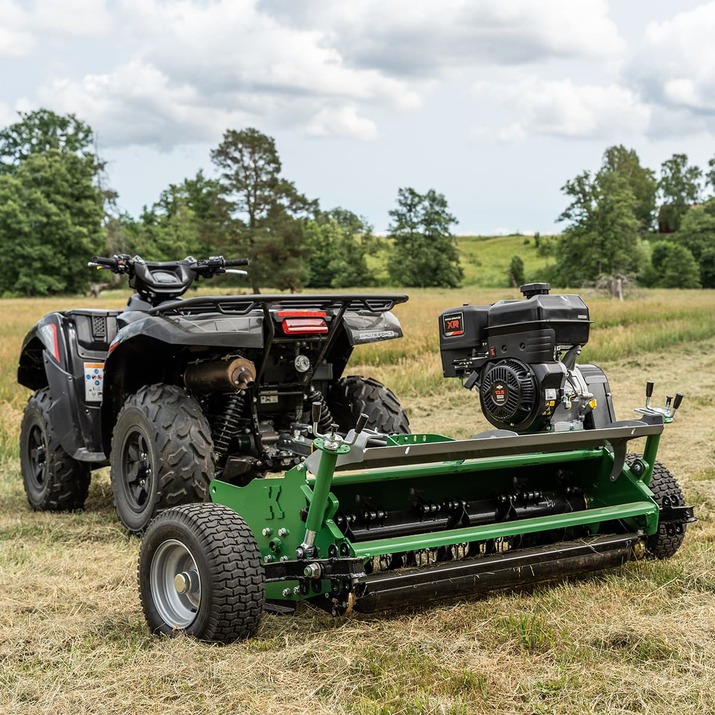 ATV flail mower with flap, 1.2 m, Briggs and Stratton 13.5 hp