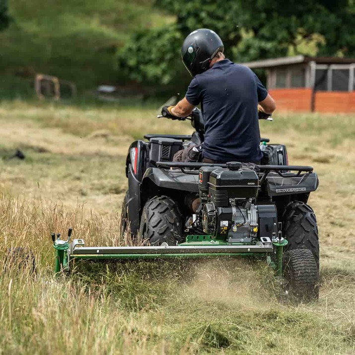 ATV flail mower with flap, 1.2 m, Briggs and Stratton 13.5 hp